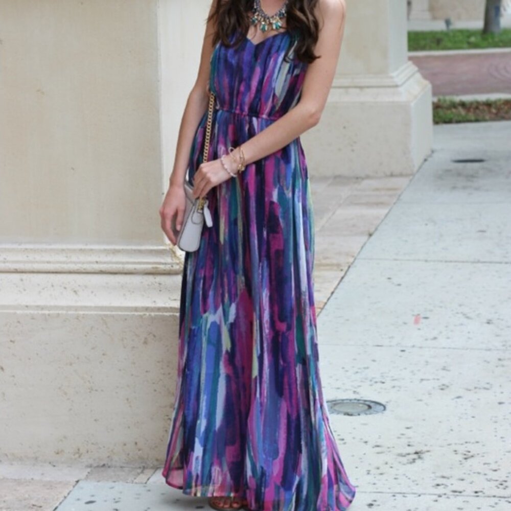 Jack by BB Dakota Watercolor Maxi Dress
